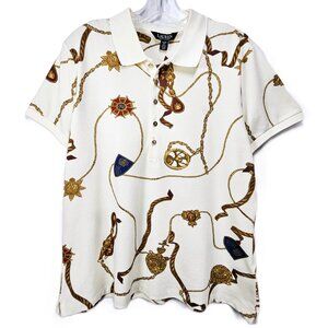 Lauren Ralph Lauren NWT Nautical Polo Shirt – Orig. $99.50 - 100% Cotton Size XL